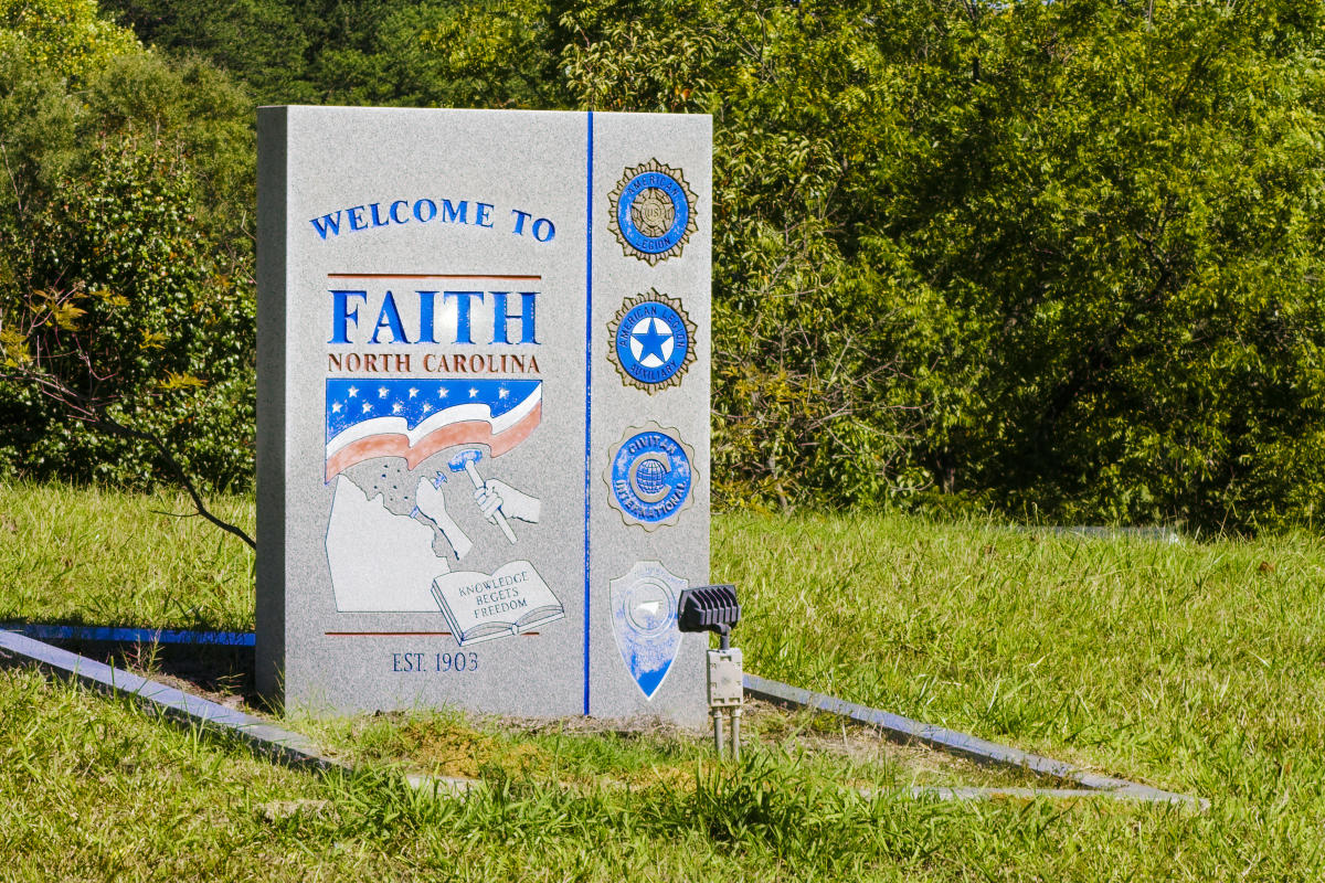 Township of Faith, NC Rowan County, North Carolina