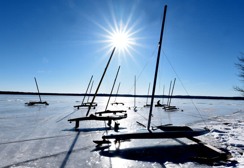 Masts, Blades and Flawless Ice Iceboating in Northern Michigan