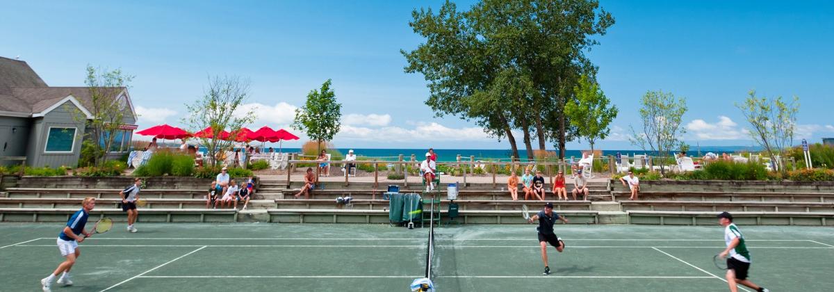 Tennis at The Homestead Lakefront Tennis Resorts in Michigan
