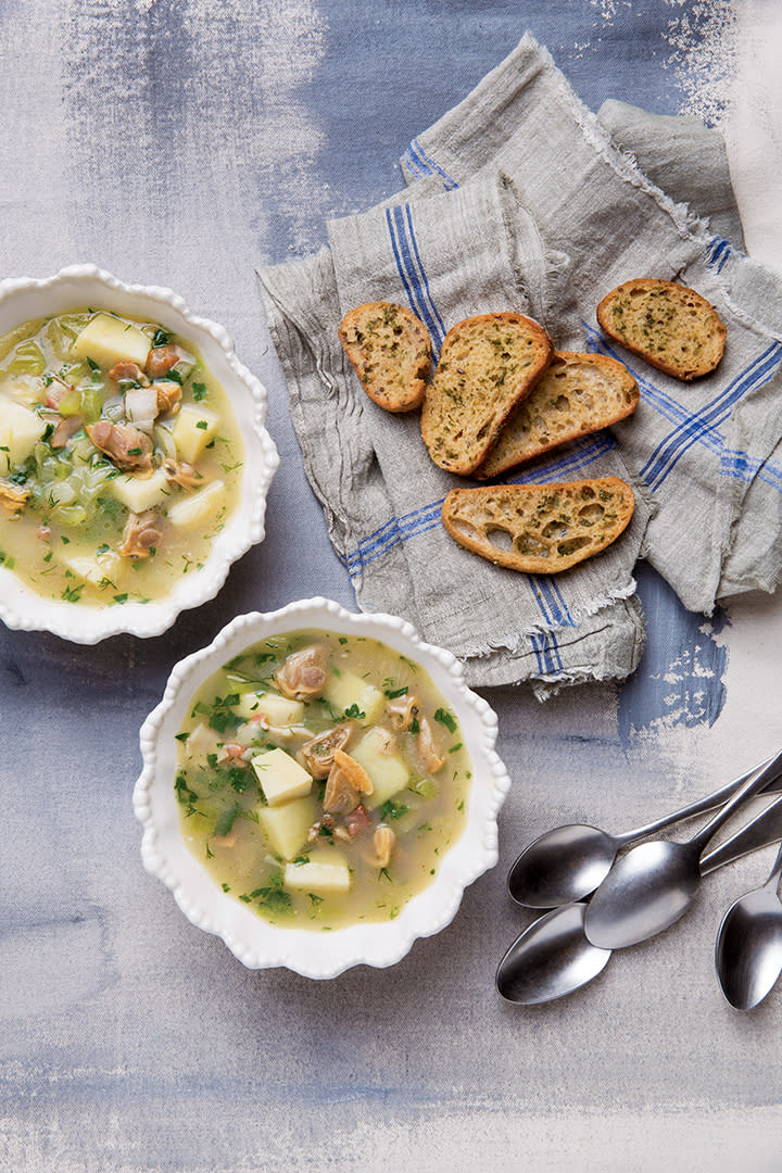 Yankee Magazine explores Rhode Island clear broth chowder and shares the recipe from South