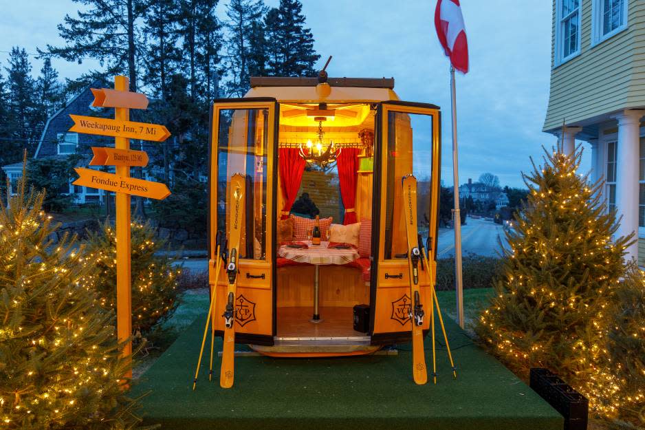 Feel like you're in the Swiss Alps at Ocean House's Fondue Village in