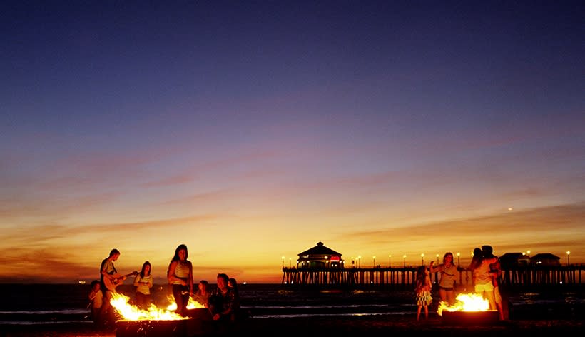 Huntington Beach Bonfires Locations, Southern Ca Beaches With Fire Pits