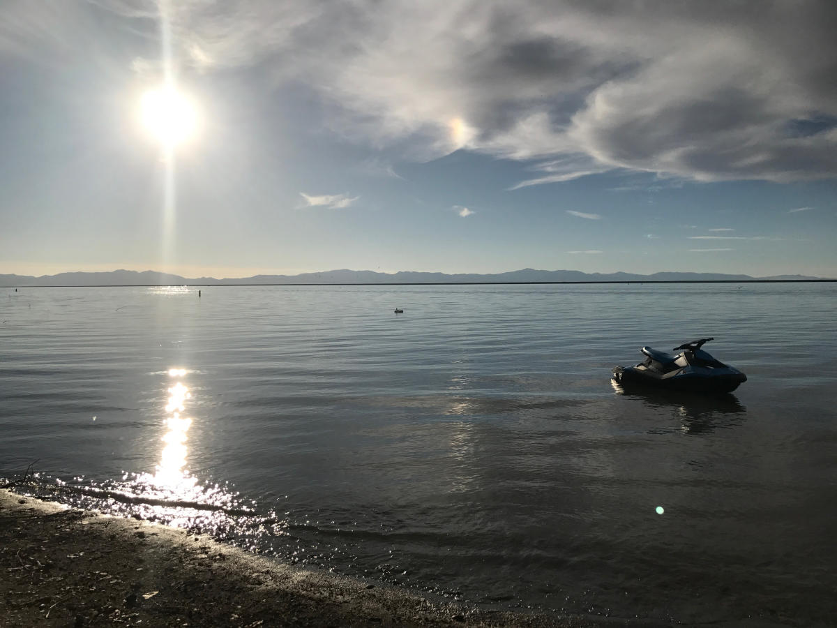 Boating at Willard Bay