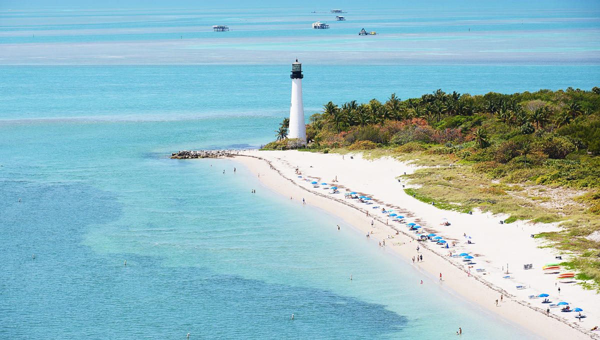 Key Biscayne Beach near Miami - The Barrier Island's Main