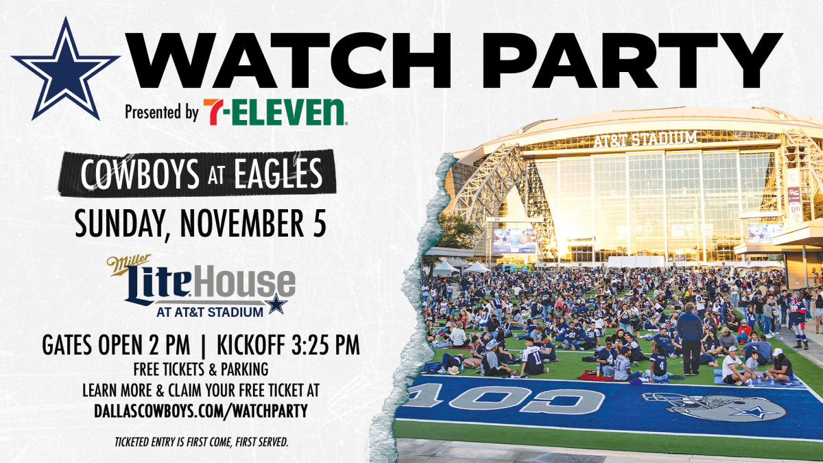 Watch Party: Cowboys vs. Eagles 🏈