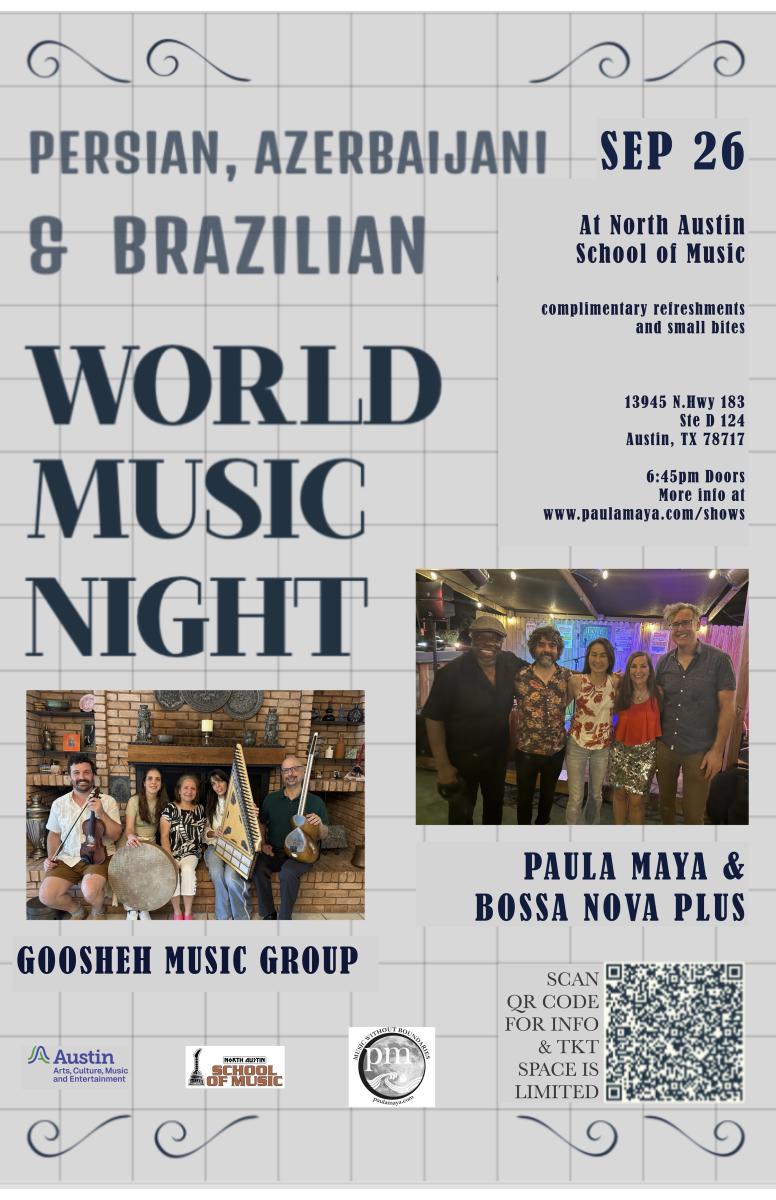 Persian, Azerbaijani & Brazilian World Music Night