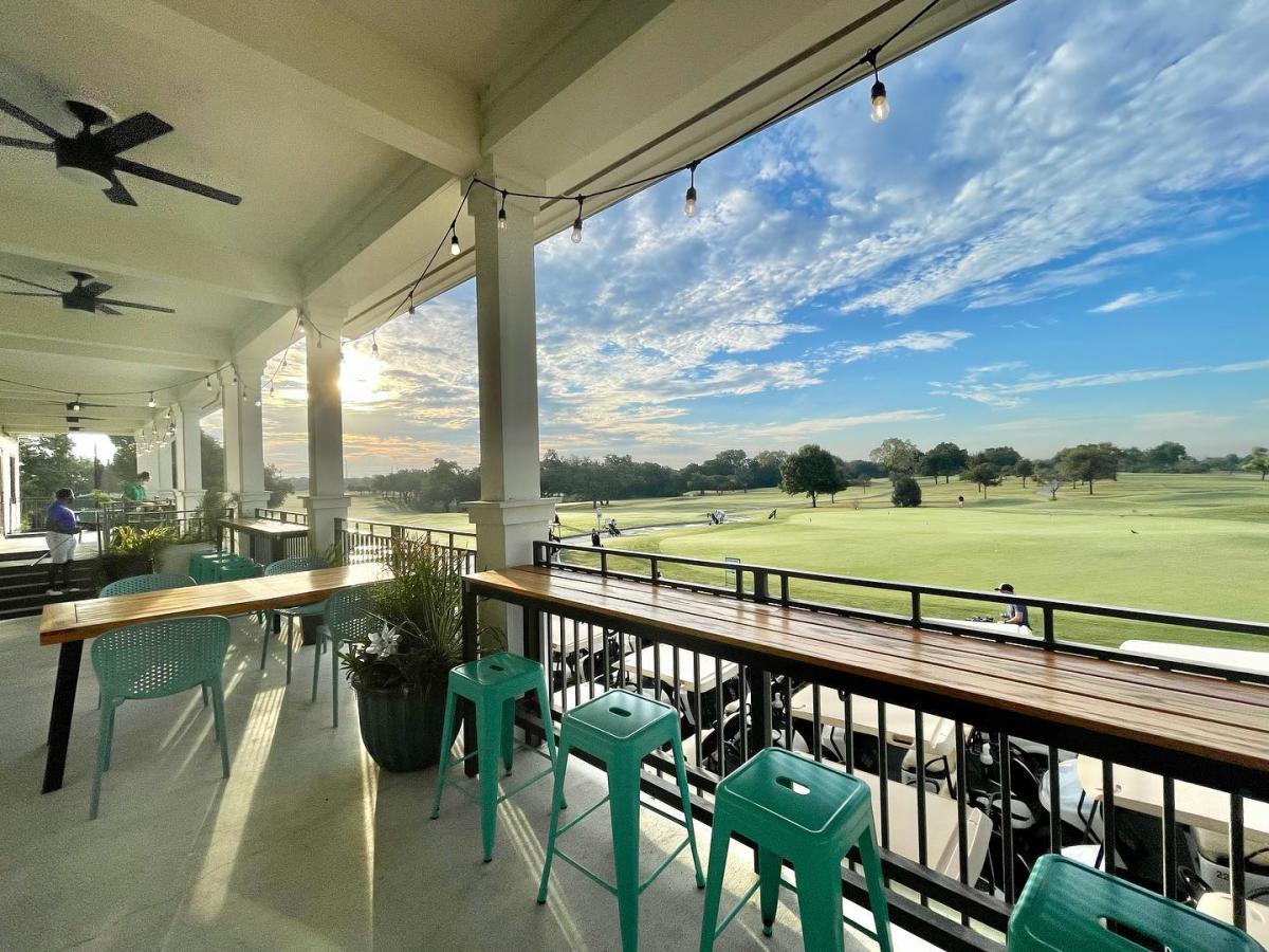 Fairways Cantina patio overlooking Morris Williams Golf Course