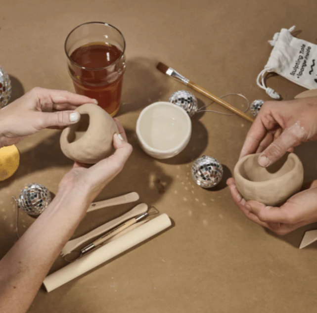 Sip & Sculpt Pottery Workshop