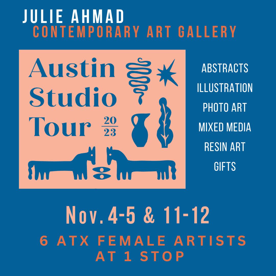 奥斯汀西区工作室之旅：朱丽·艾哈迈德当代艺术画廊 | 德克萨斯州奥斯汀