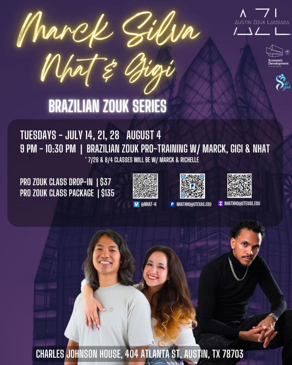 Brazilian Zouk Pro-Training with Marck Silva, Nhat & Gigi