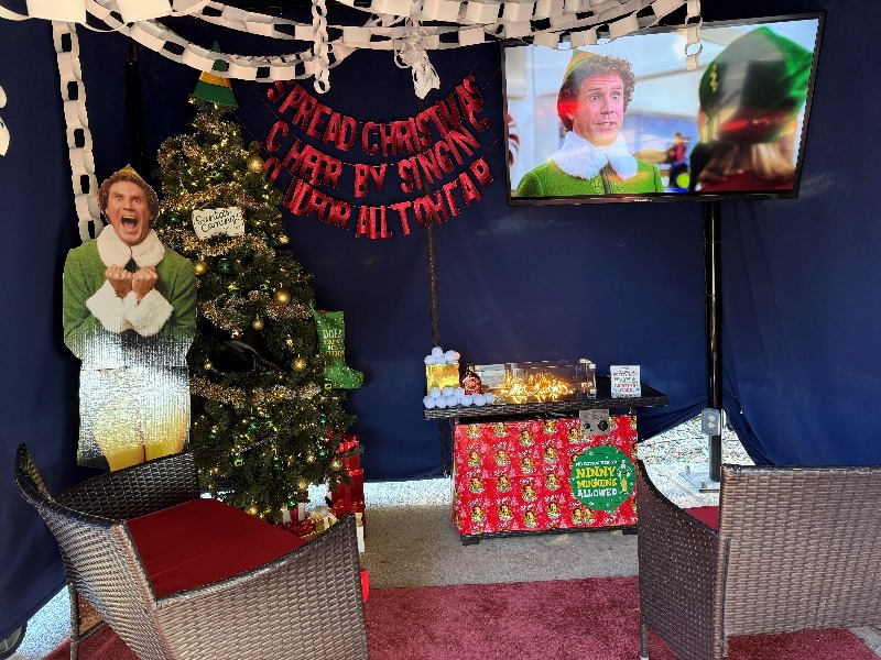 Cozy Christmas Cabana - Featuring: Elf
