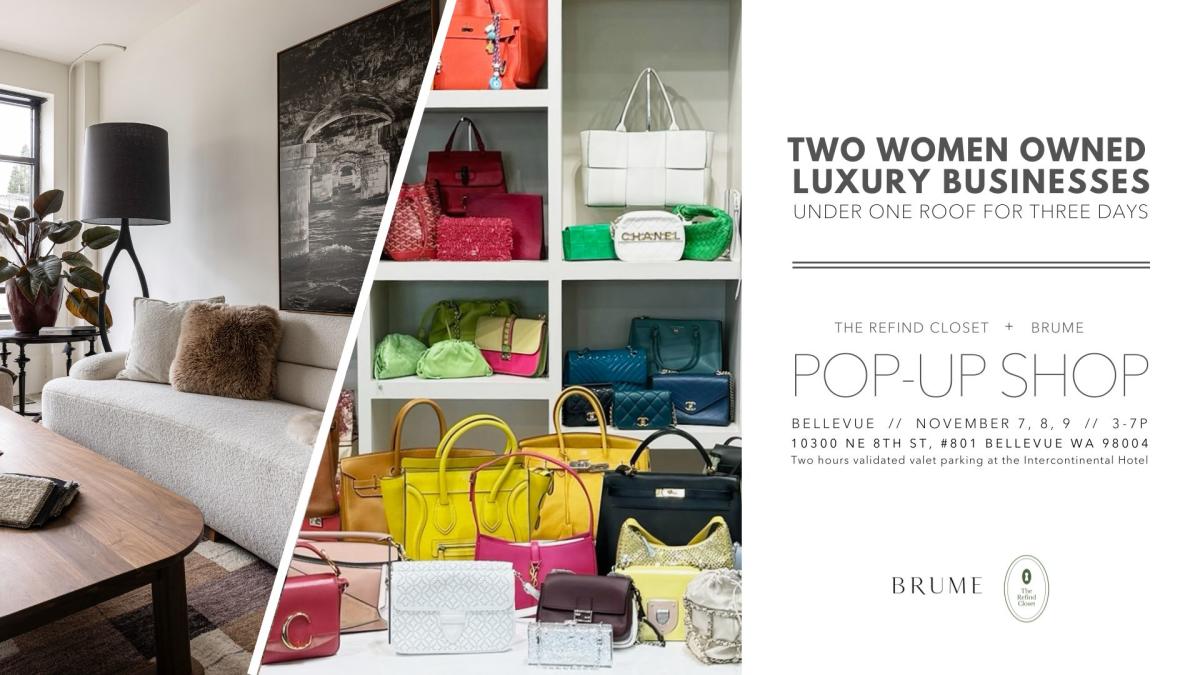 The Refind Closet + Brume POP UP SHOP Bellevue, WA