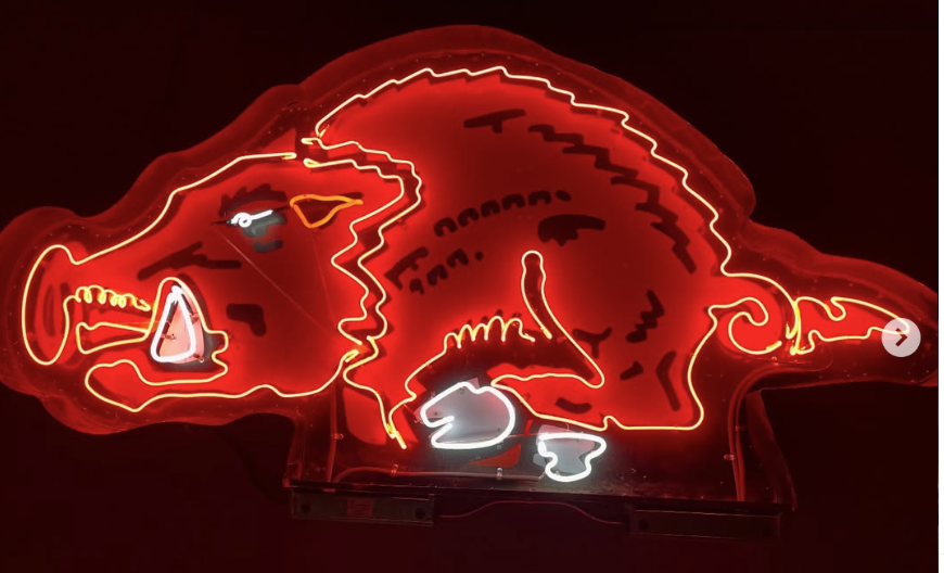 Pixel Art Razorback Logo HeliosGraphics Razorback