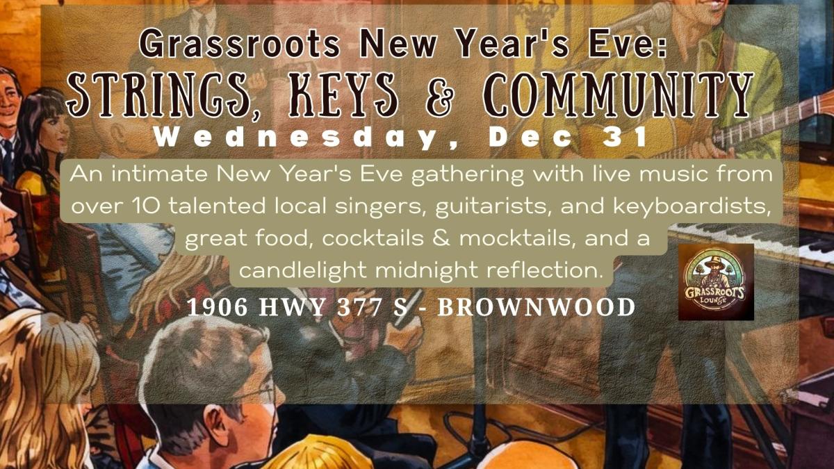 LIVE: New Year’s Eve – Strings, Keys & Community
