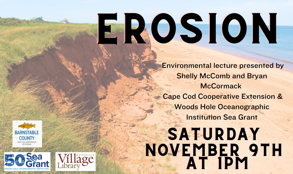 'Erosion' talk w/Shelly & Bryan McCormack, Cape Cod Cooperative