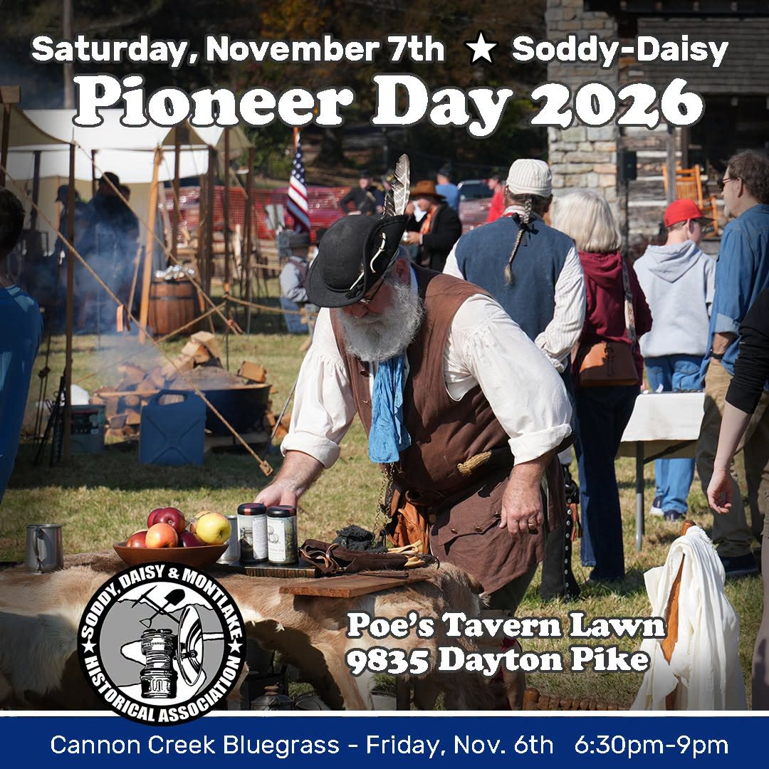 Pioneer Day 2026 — Family fun in Poe's Tavern Historical Site · Soddy-Daisy, TN