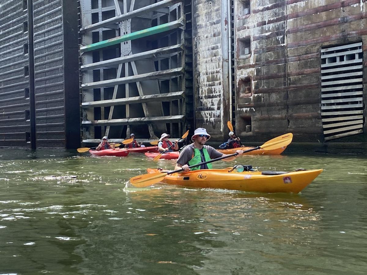 Chickamauga Dam Lock Through Kayak Tour with Chattanooga Guided Adventures