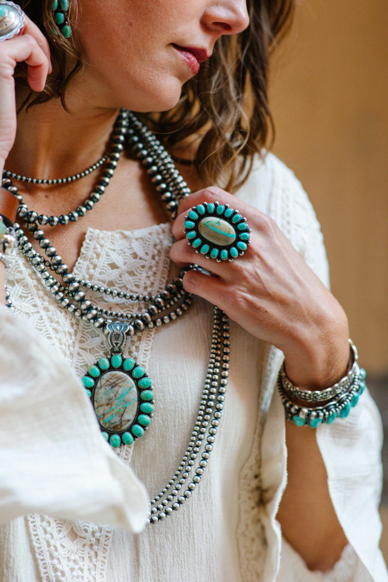 Boho turquoise jewelry best sale