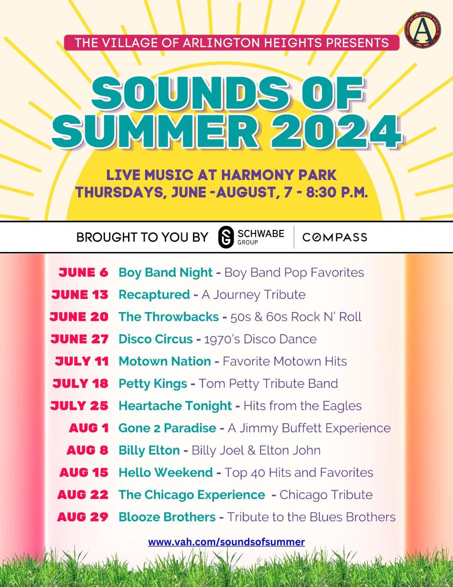 Sounds of Summer Concerts Arlington Heights, IL