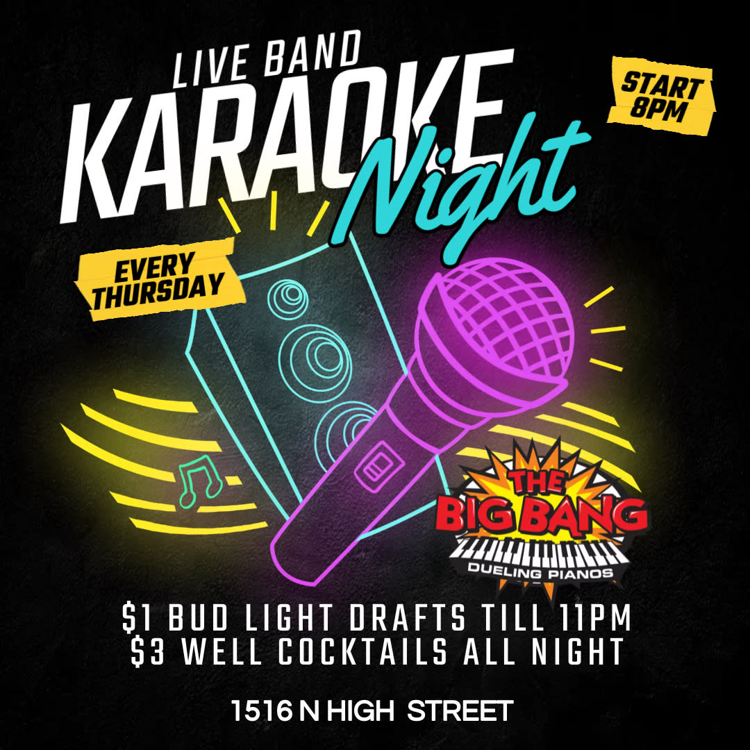 Live Band Karaoke Night 12/1/22 Columbus, OH 43201