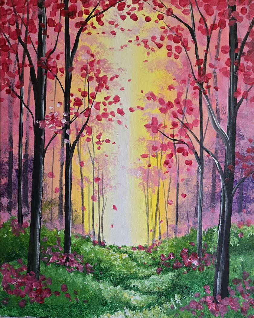 Paint And Sip Blossom Glow 9 28 26 Columbus OH 43215 Paint And Sip Blossom Glow 9 28 26 Columbus OH 43215