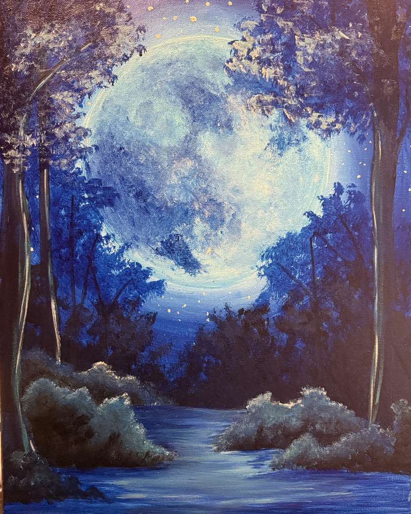 Paint And Sip Blue Moon Magic 9 26 26 Columbus OH 43215 Paint And Sip Blue Moon Magic 9 26 26 Columbus OH 43215