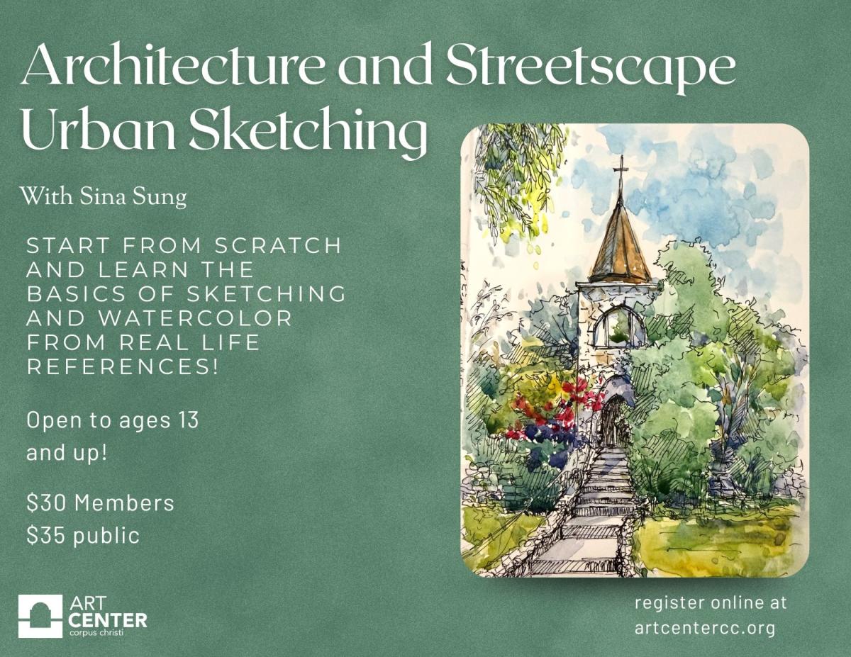 Architecture and Streetscape Urban Sketching with Sina Sung — event imagery