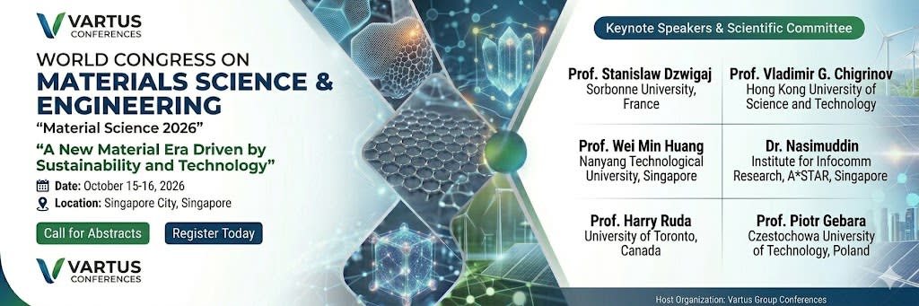 Material science 2026 — event imagery