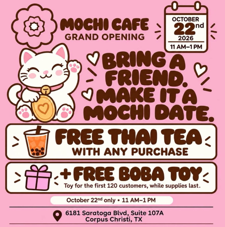Mochi Cafe Grand Opening — event imagery