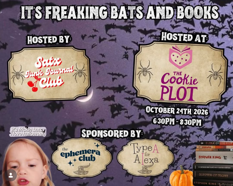 It's Freaking Bats and Books — event imagery