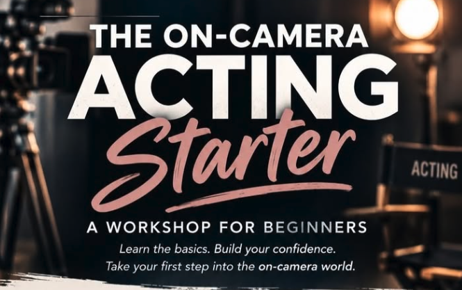 The On-Camera Acting Starter for beginners — event imagery