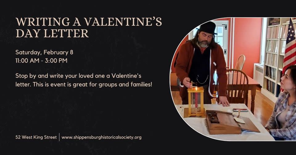 Writing Valentine's Day Letter 2/8/25 Shippensburg, PA