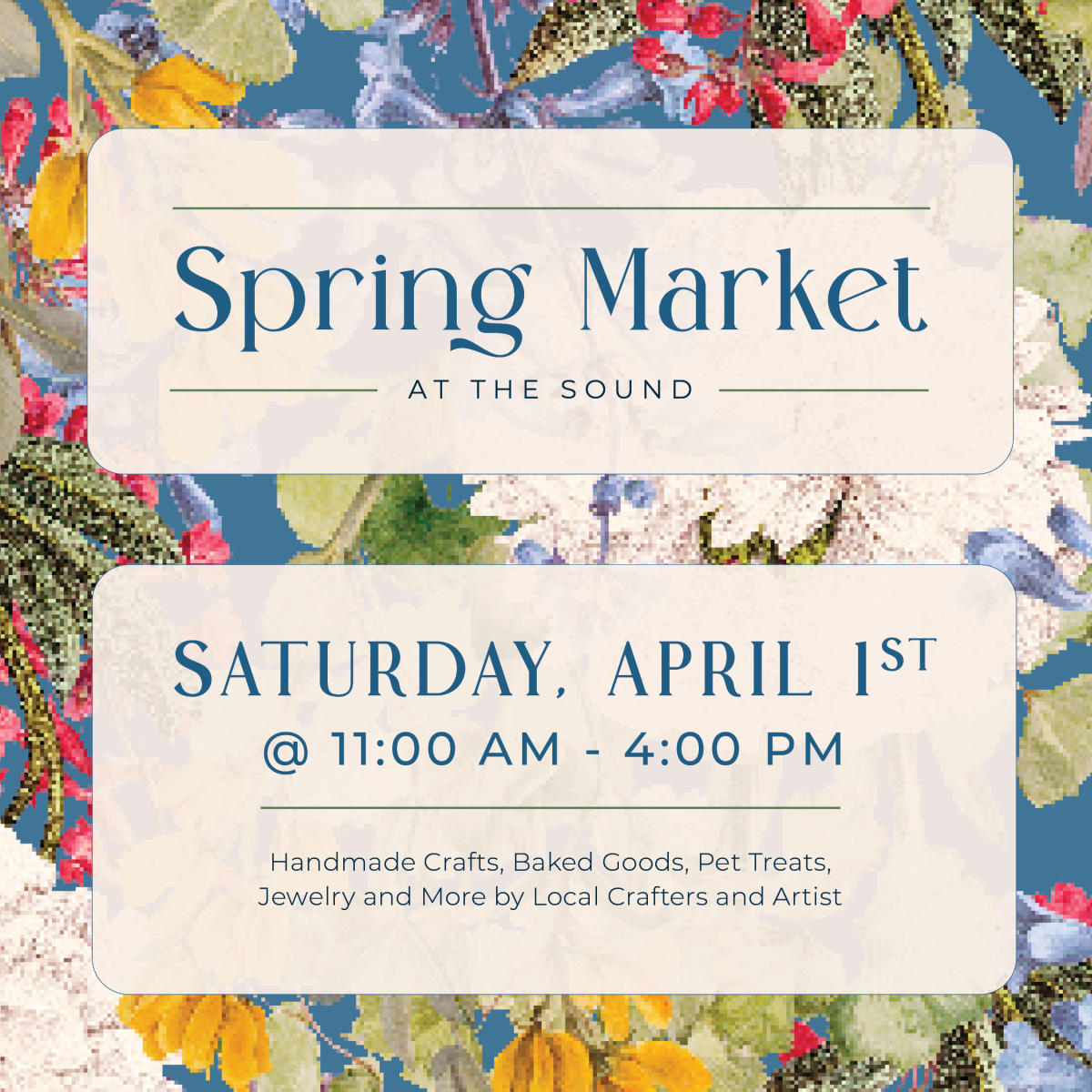 Spring Shop Local Images Spring Market at The Sound