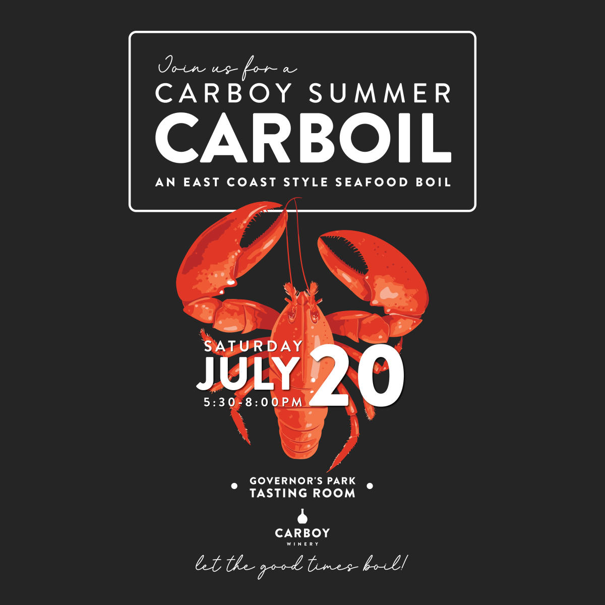 Carboy's Summer CarBoil Ticket