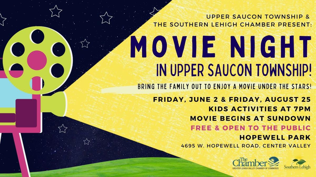 Upper Saucon Township Movie Night at Hopewell Park