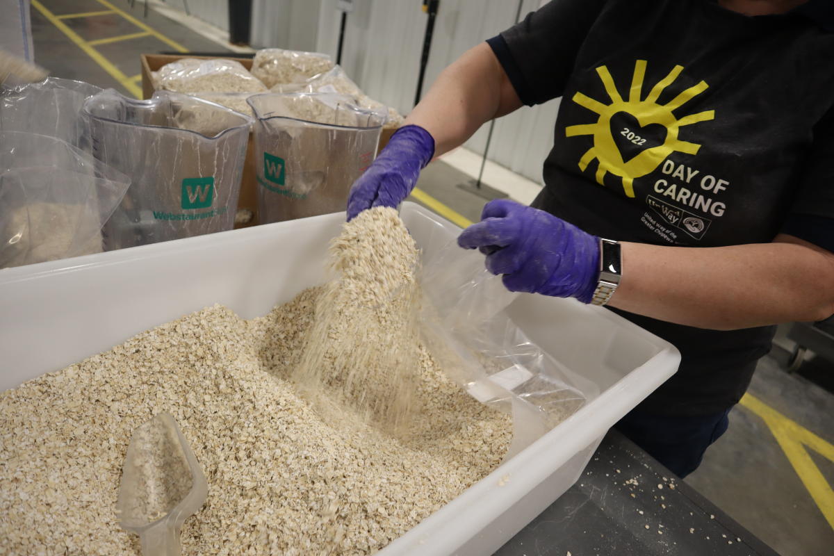 Packing of Bulk Food in our Clean Room Eau Claire, WI 54701