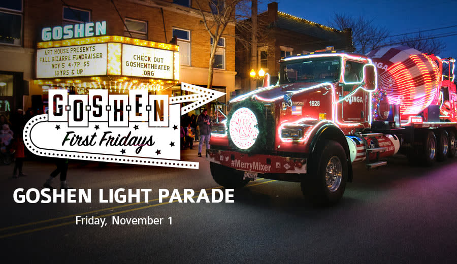 Goshen First Friday Holiday Light Parade