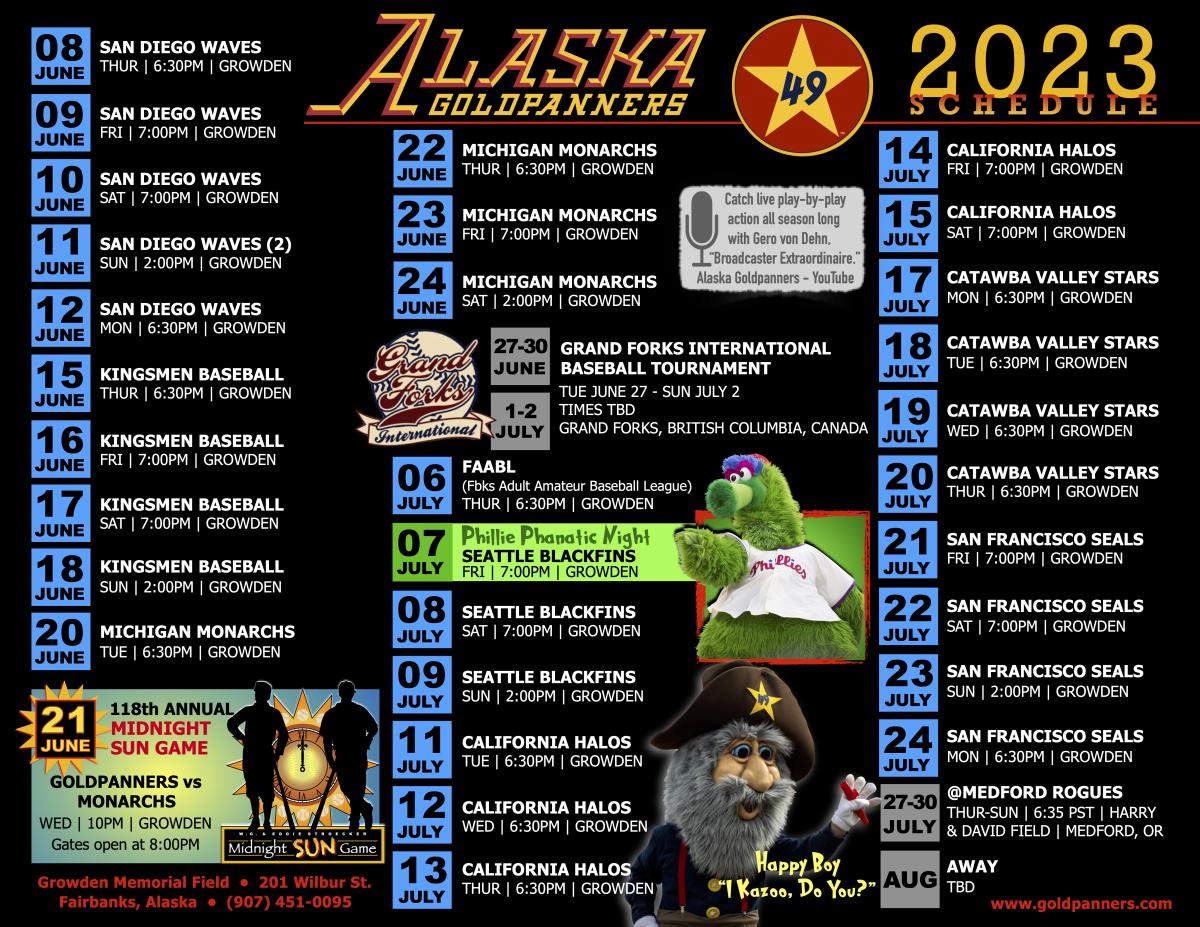 Alaska Goldpanners Baseball & Midnight Sun Game