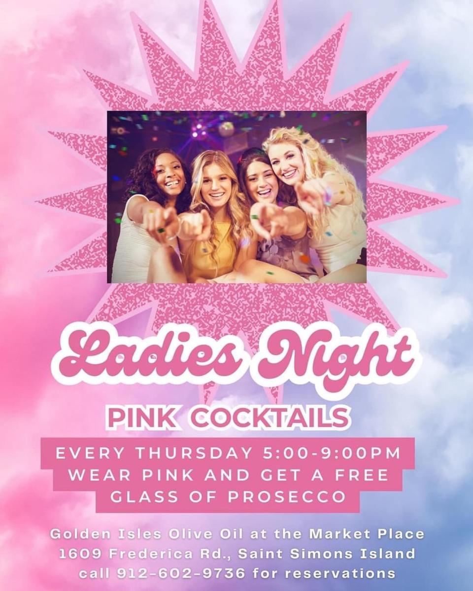 Pink Cocktails Ladies Night at Golden Isles Olive Oil