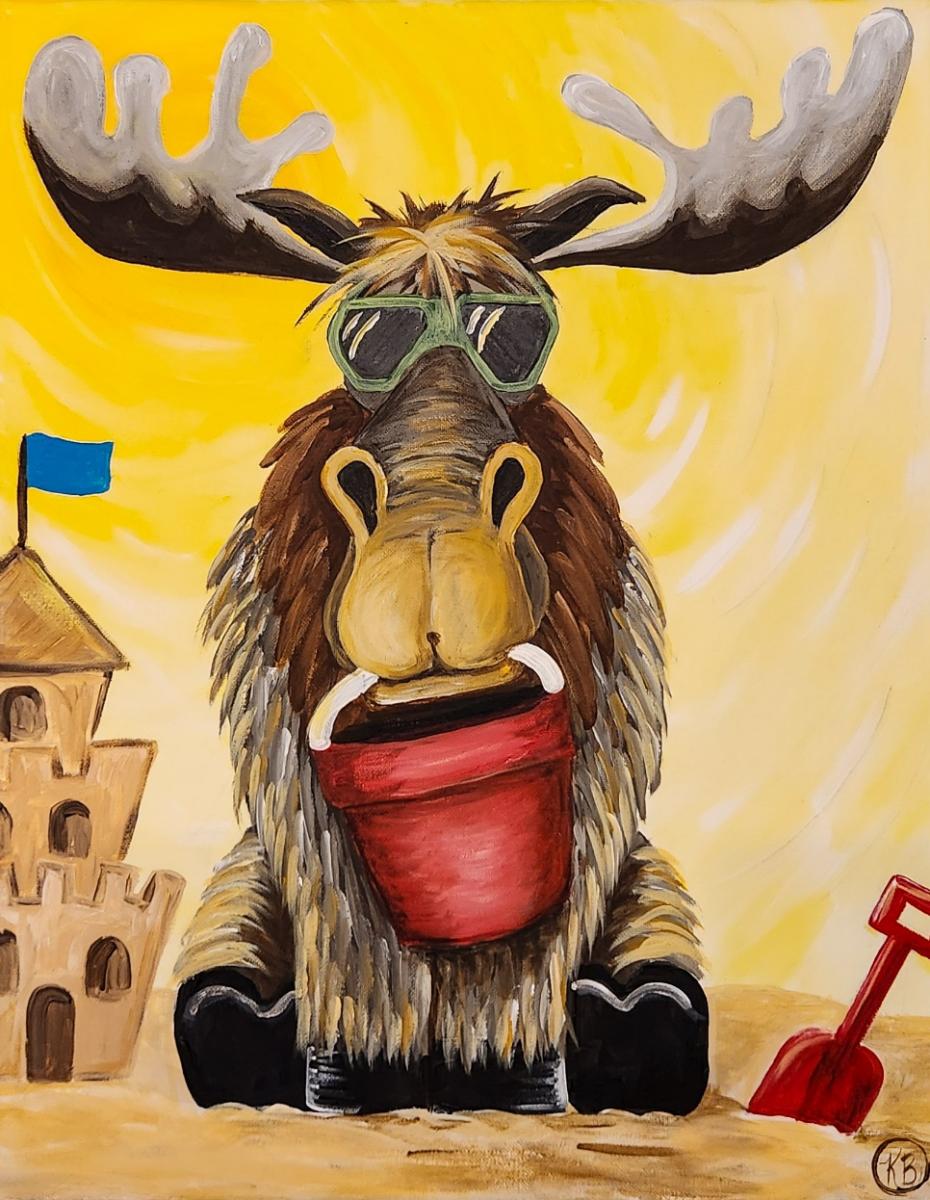 Paint and Sip Beach Day