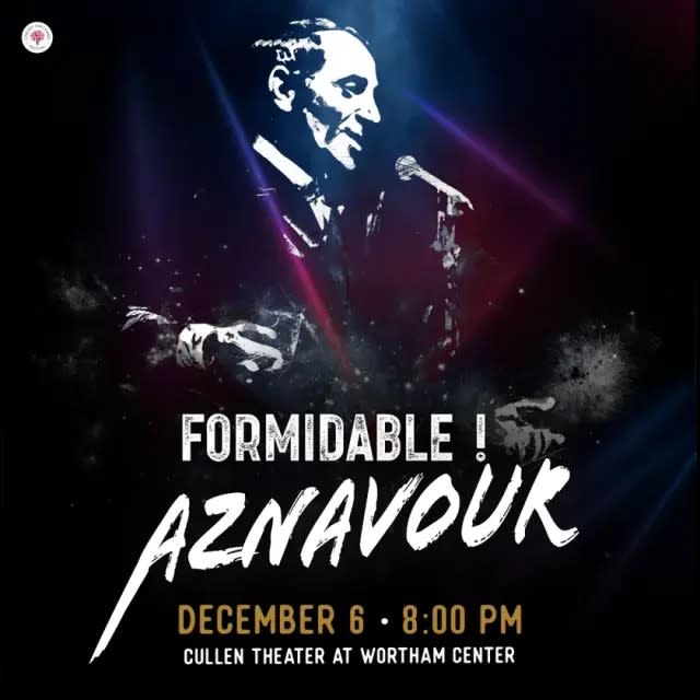 FORMIDABLE AZNAVOUR Concert in Houston