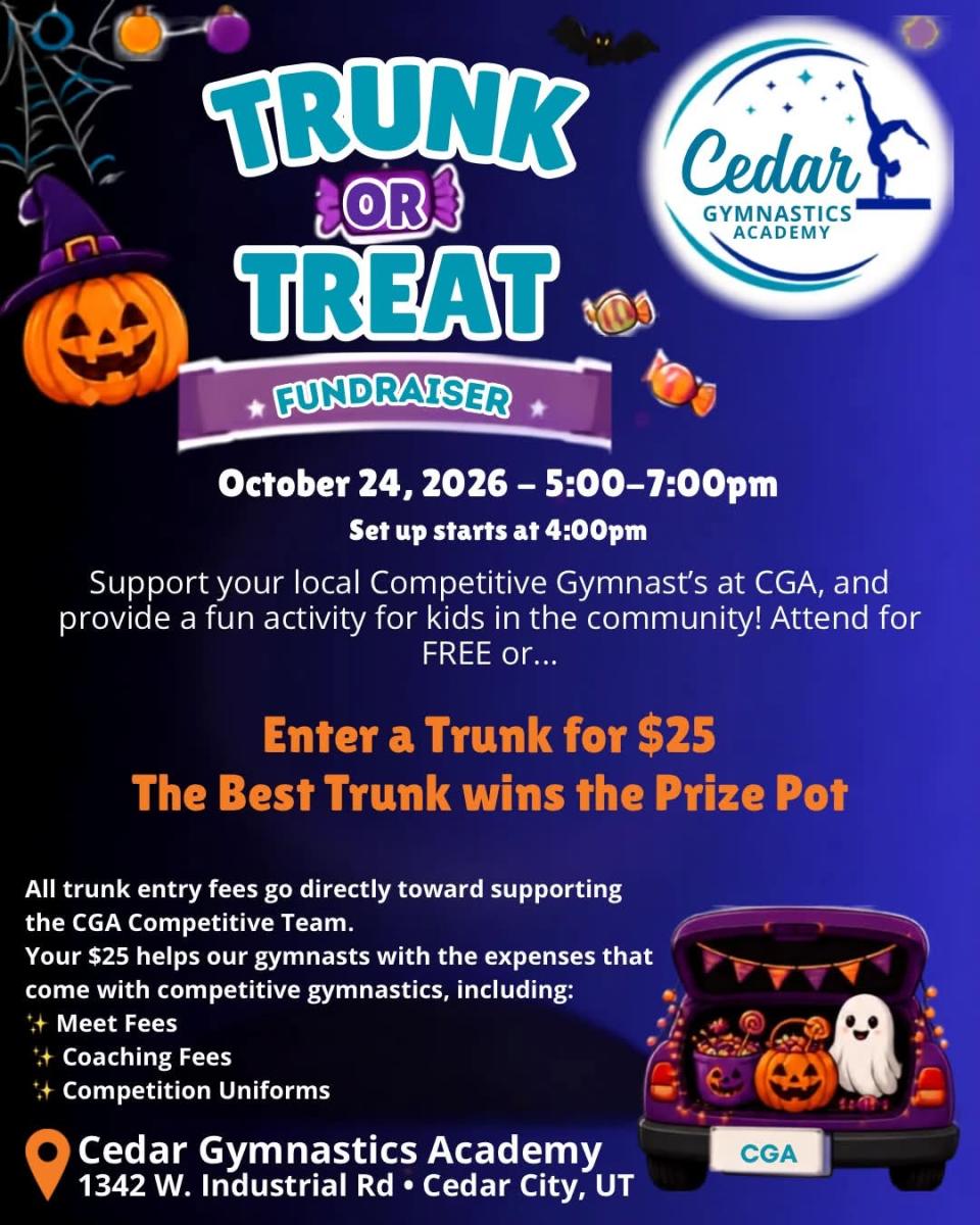 Cedar Gymnastics - Trunk or Treat Fundraiser