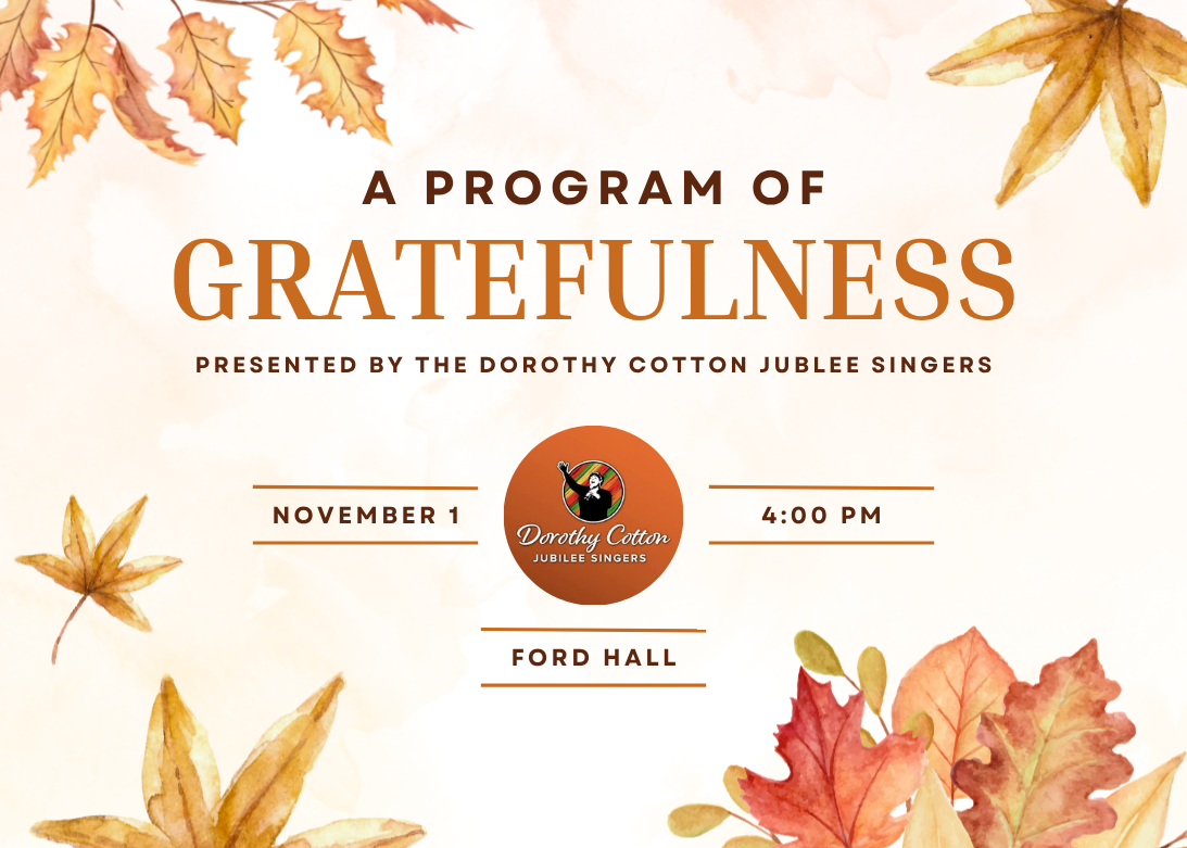 Dorothy Cotton Jubilee Singers — Music in Ithaca College inside Ford Hall · Ithaca, NY