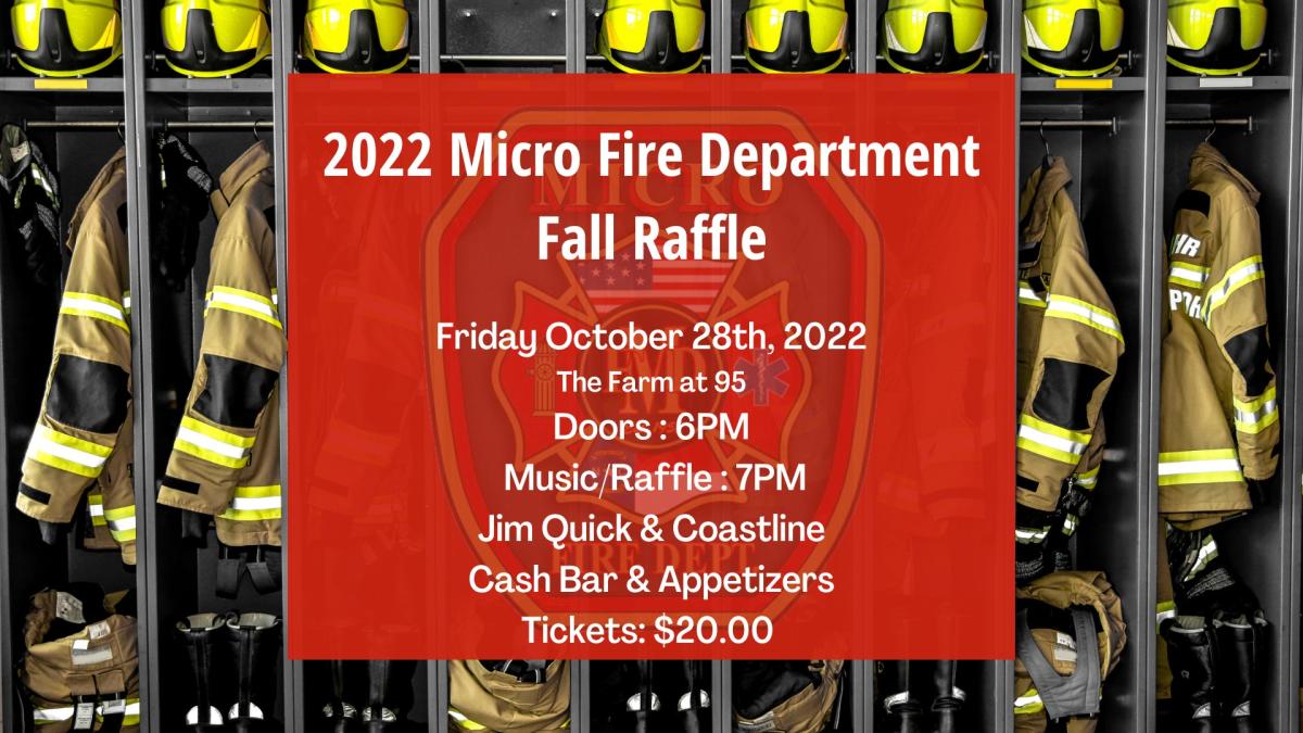 2022 Micro Fire Department Fall Raffle