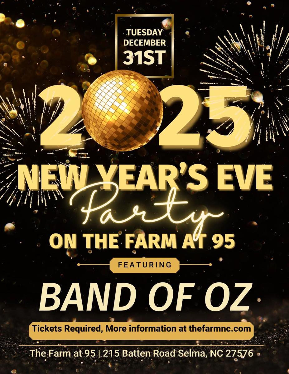 New Year's Eve 2025 on The Farm at 95 feat. Band of Oz