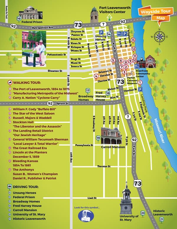 Historic Wayside Tour - Leavenworth KS, 66048