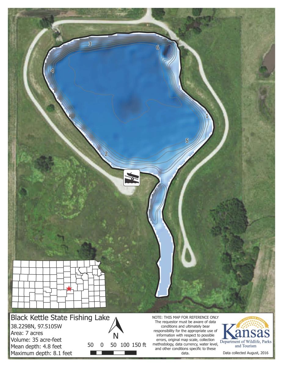 Black Kettle State Fishing Lake Moundridge KS, 67107
