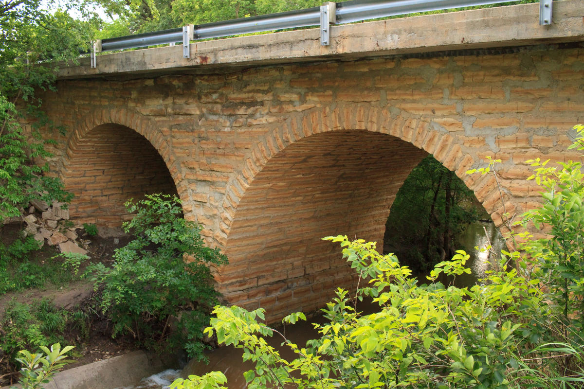 Spillman Creek Double Arch Limestone Bridge Sylvan Grove KS, 67481