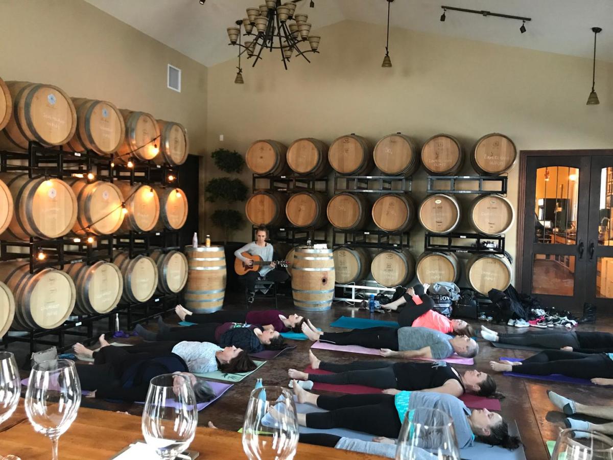 From Stressed to Still: Yoga & Wine