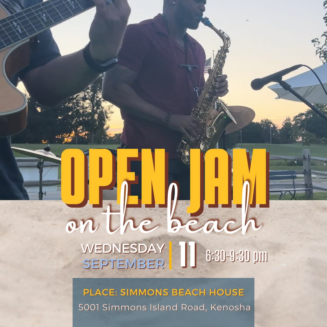 Open Jam on the Beach with Miss B Haven Kenosha, WI